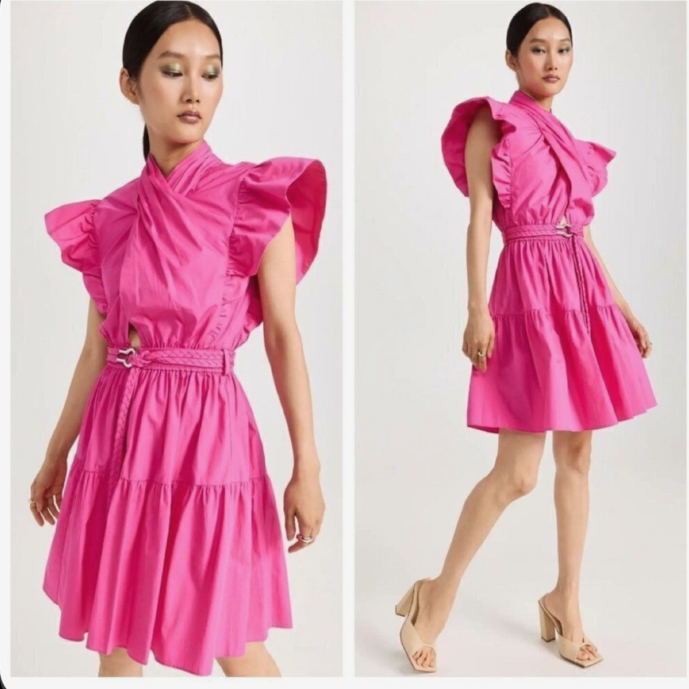 Pink Cutout Mini Dress - Picture 3 of 7